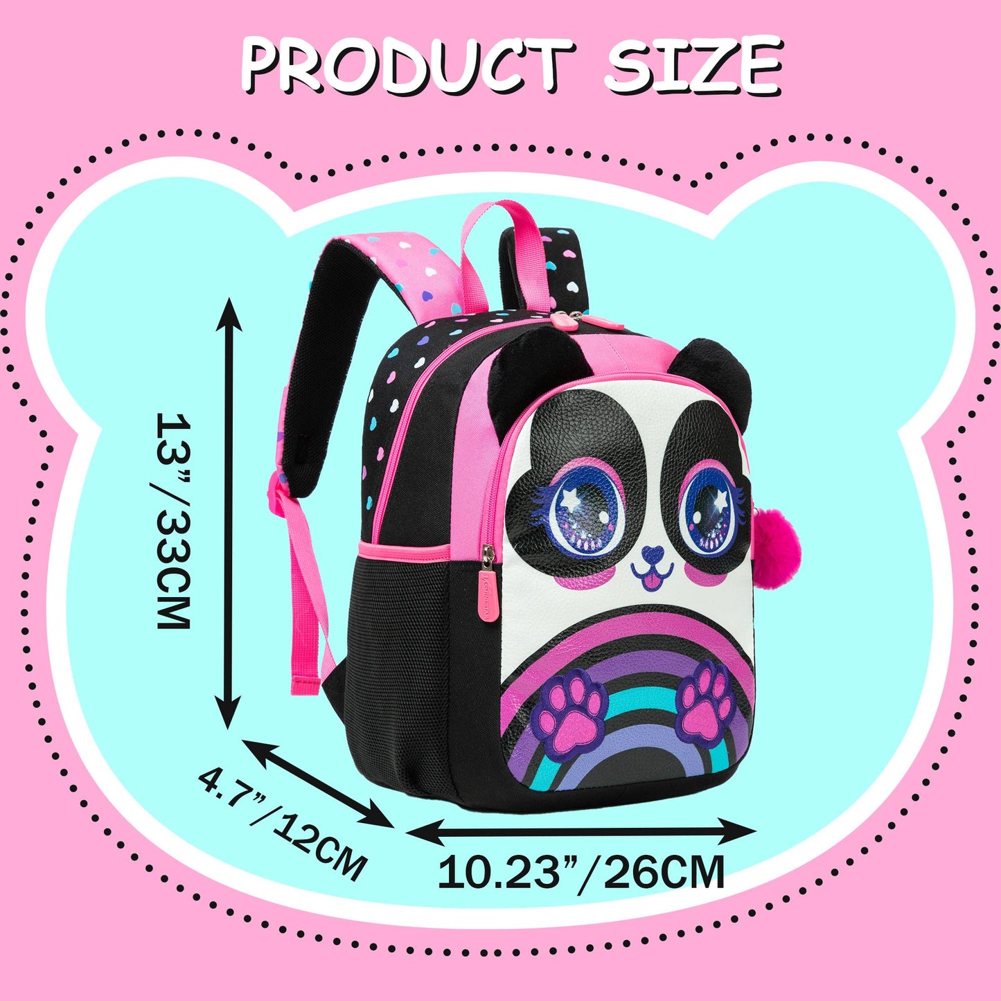 13‘’ Backpack for Girls Kindergarten Bag Sequins Kindergarten Primary School Backpack Girl School Bag