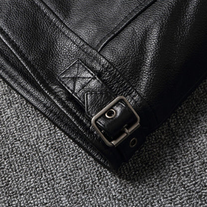 Men Imatition Leather Retro Stand Collar Jacket PunkStyle Coat Motorcycle Clothe