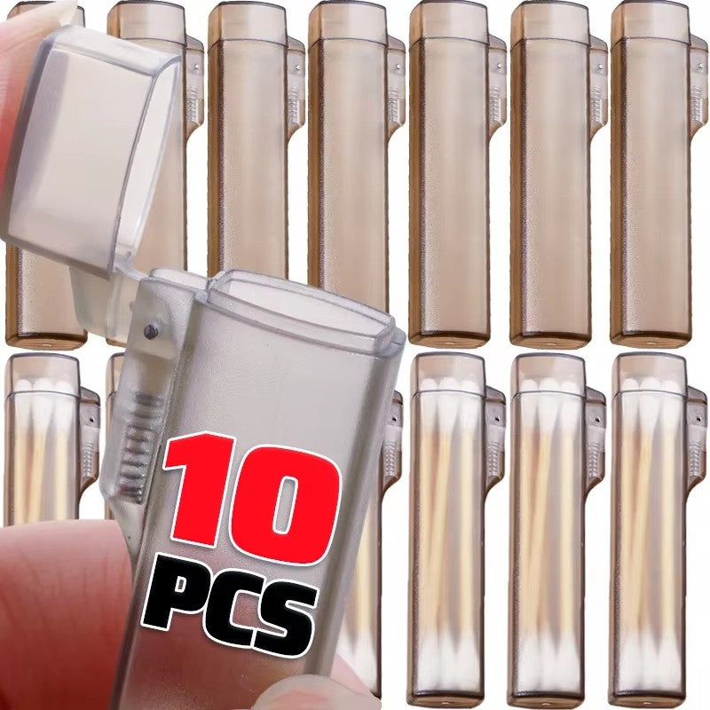 Estojo Transparente de Plástico para Palitos de Dente, Ideal para Viagens ao Ar Livre, Cozinha e Suprimentos de Restaurante, Fácil de Transportar e Usar