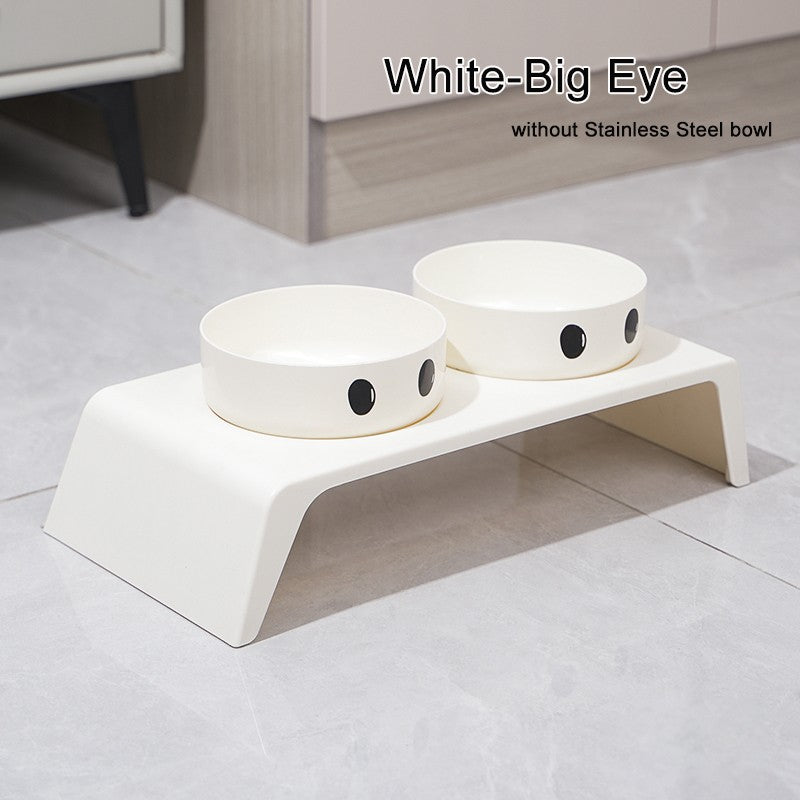 Tigelas Elevadas para Cães Suporte Alto com Tigelas Duplas de Aço Inoxidável para Alimentos e Água para Cães e Gatos de Pequeno, Médio e Grande Porte