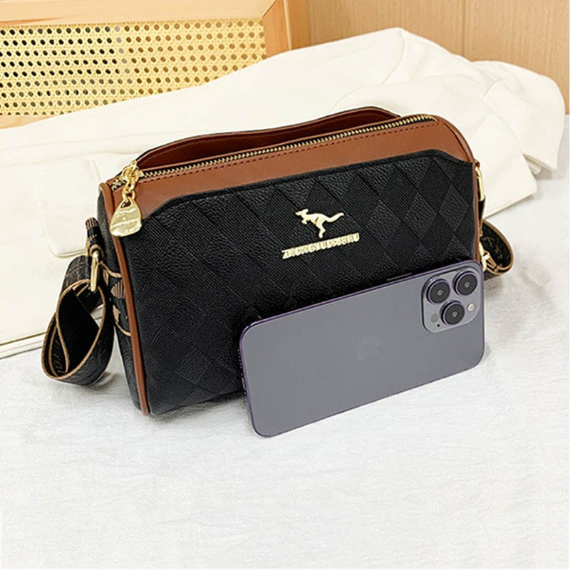 New Luxury High Quality Women Messenger Bag Famous Designer Lady Shoulder Bags Fashionable Checkered Trendy Crossbody Sac A Main