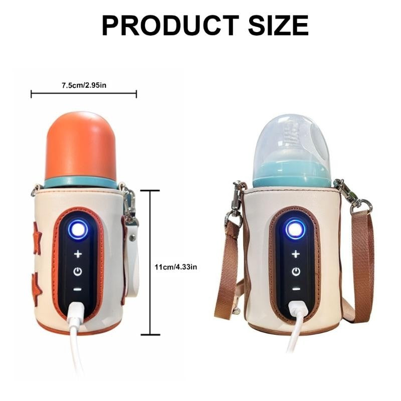 J15U Convenient USB Baby Bottle Warmer Case Travel Friendly USB Baby Bottle Heating
