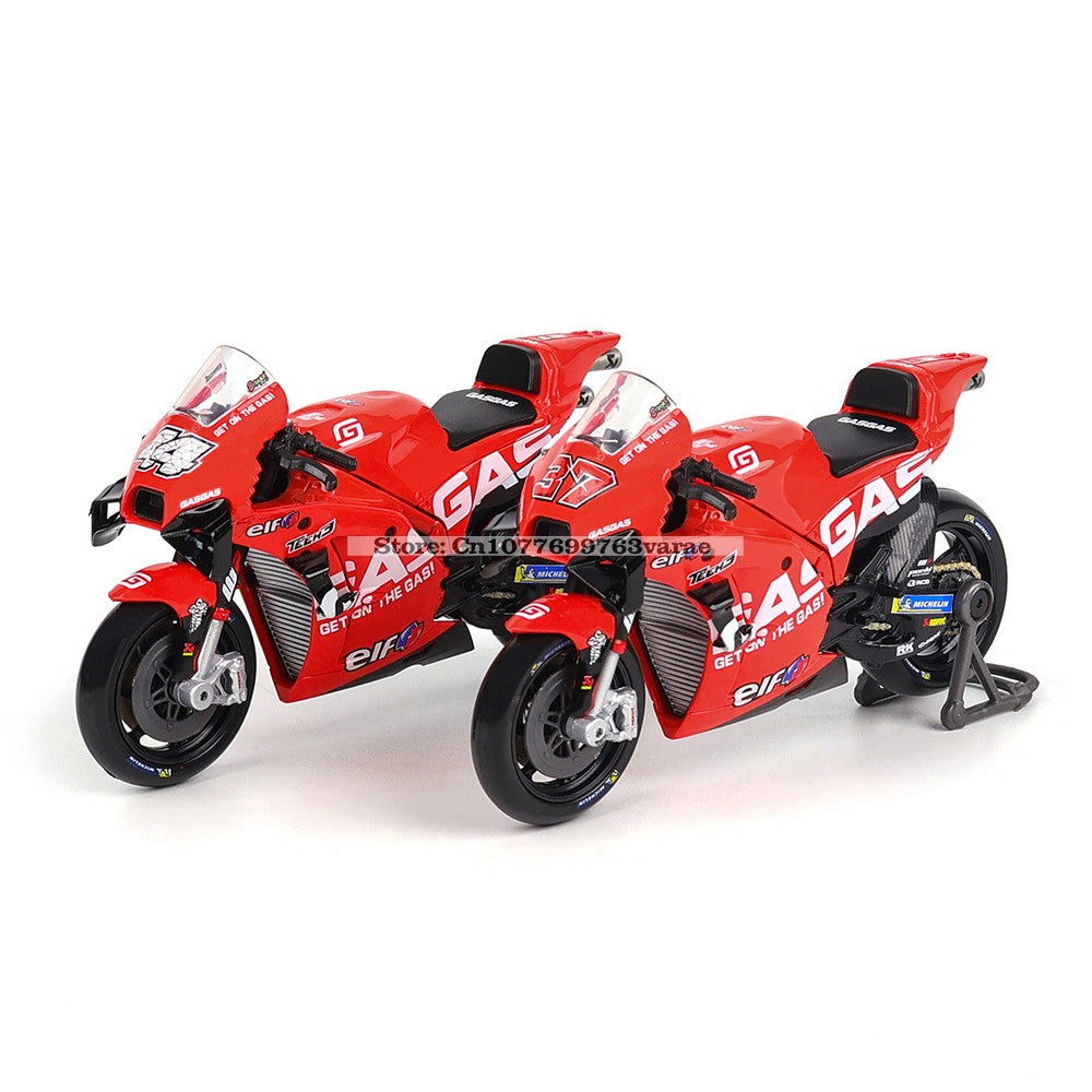 Maisto 1:18 2023 GASGAS Tech3 37#Augusto Fernandez 44#Pol Espargaro Moto GP modelo de motocicleta de liga leve para coleção de brinquedos de presente