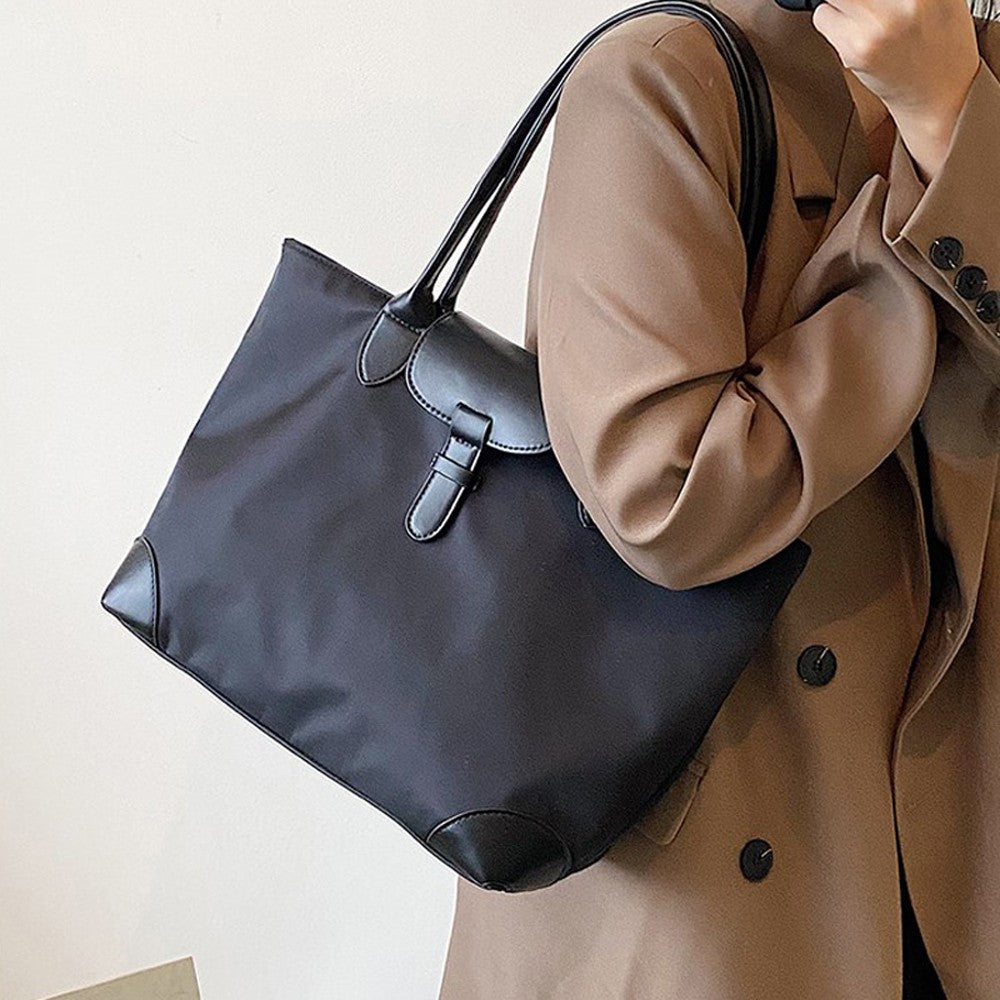New high-capacity women's bag, fashionable and casual nylon handbag, mommy shopping bag, commuting bag, one shoulder tote bag