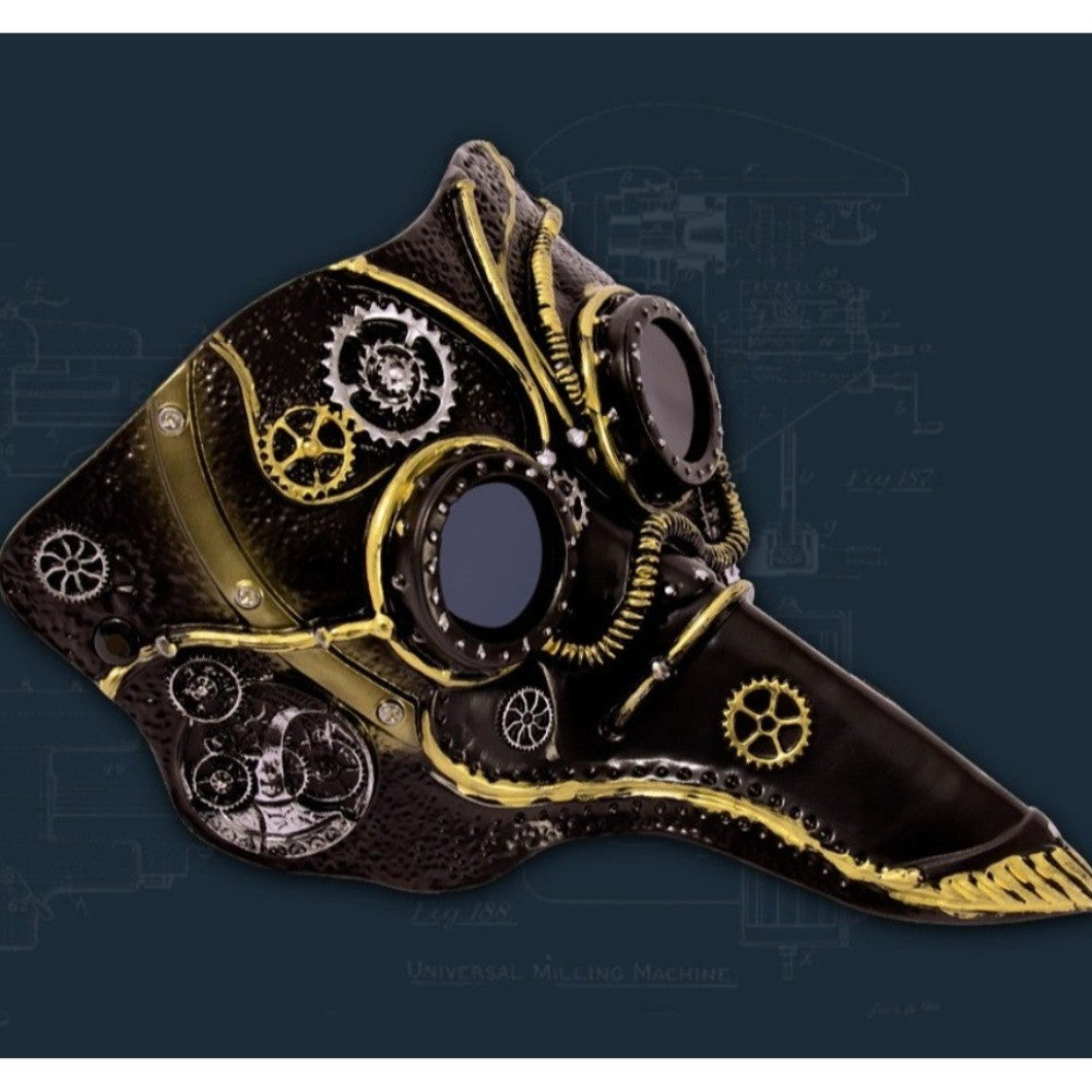 New Long Nose Plague Doctor Mask Gothic Steampunk Plague Mask Party Dress-up Proboscis Halloween Cosplay Mask