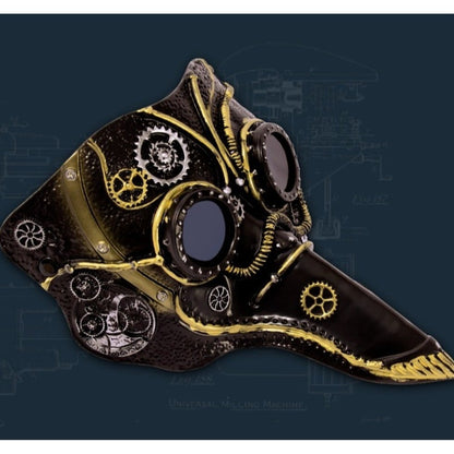 New Long Nose Plague Doctor Mask Gothic Steampunk Plague Mask Party Dress-up Proboscis Halloween Cosplay Mask