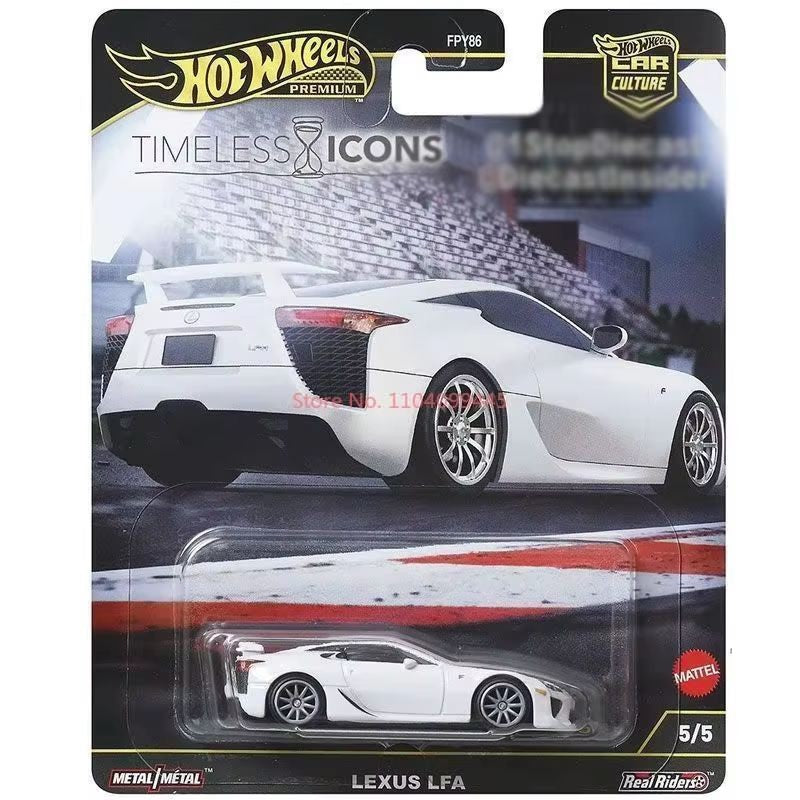 100% Original Hot Wheels Timeless Icons Mix 5 1:64 Ferrari F50 Porsche Carrera Gt Chassis Conversion Collectible Car Toys