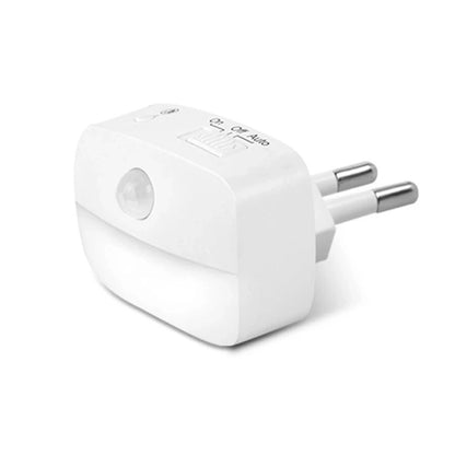 LED Night Light With Motion Sensor Light EU US Plug Socket Lamps Children Night Lights Wireless Wall Bedside Bedroom Night Lamp