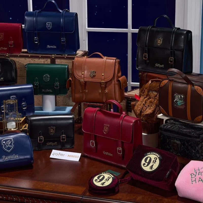 Miniso Bolsas de Cosméticos Harry Potter com Co-Branding Bolsas Transversais Periféricos de Anime Brinquedos de Adereços de Cosplay Infantis Presentes de Natal