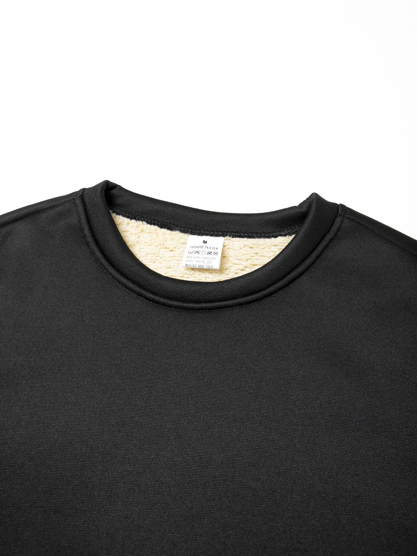 Autumn Winter Men's Fleece Lined Warm Sweatshirt Casual Pullover Men Fashion Long Sleeve Hoodies Outdoor Men's Clothing Top