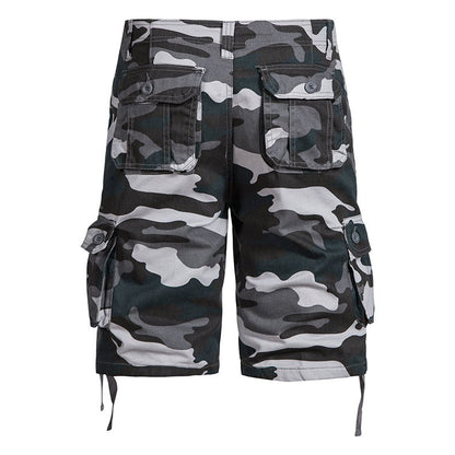 Loose camouflage beach five pants men's summer cotton thin section in the pants summer work casual shorts
