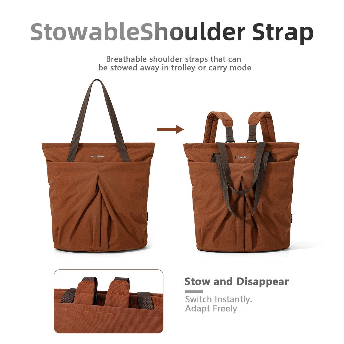 Dual-Purpose Large-Capacity Storage Tote Bag for Men and Women, Sports Cross-Body Handbag, Commuting to Work Backpack, Personalized School Bag for Students