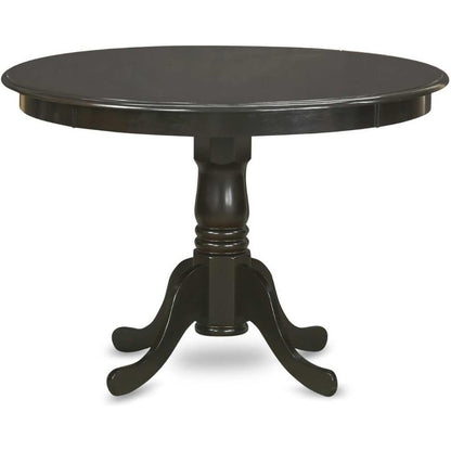 Antique Round Dining Table Made Of Sturdy Wood, Round Table Top With Clean Finish, Ideal