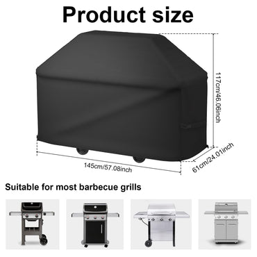BBQ Grill Barbeque Cover Anti-Dust Waterproof Weber Heavy Duty Charbroil BBQ Cover Outdoor Rain Protective Barbecue Cover