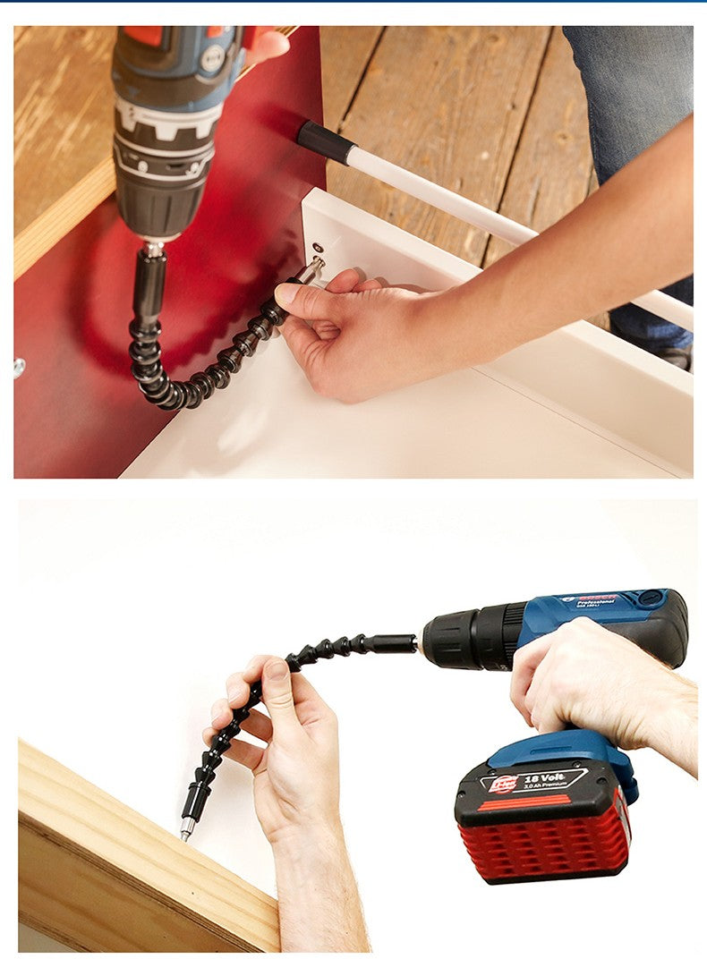 Conjunto de 11 Peças de Suporte de Eixo Flexível para Pontas de Parafusadeira Bosch Professional, Extensor de 200mm e 300mm para Parafusadeira e Furadeira