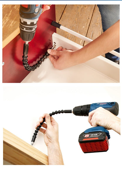 Conjunto de 11 Peças de Suporte de Eixo Flexível para Pontas de Parafusadeira Bosch Professional, Extensor de 200mm e 300mm para Parafusadeira e Furadeira