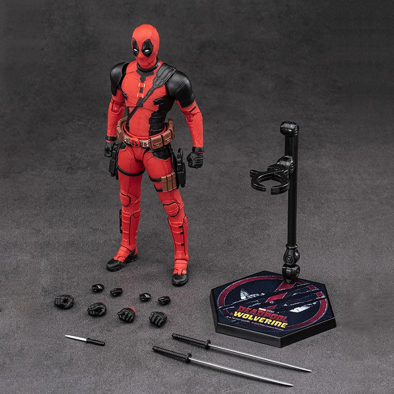New ZD Toys Deadpool & Wolverine Model 7in 1/10 Action Figures Deadpool Model Marvel Superheroes Collection Ornaments Boys Gifts