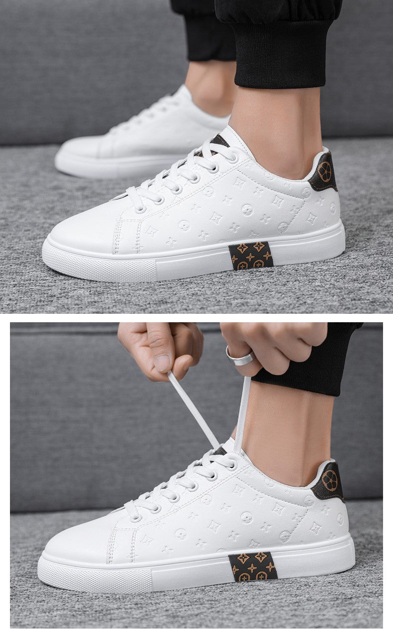 Brand Men Leather High-Top Skateboarding Shoes Men's Sneakers Male Flats Non-Slip Sport Shoes Zapatillas Hombre Mens Footwear