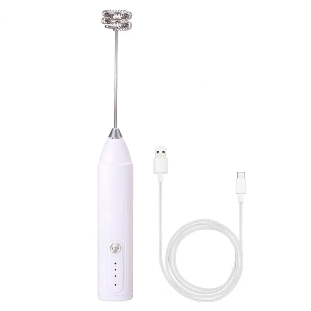 Electric egg beater, handheld milk frother, wireless charging beverage coffee machine, mini portable kitchen jam blender