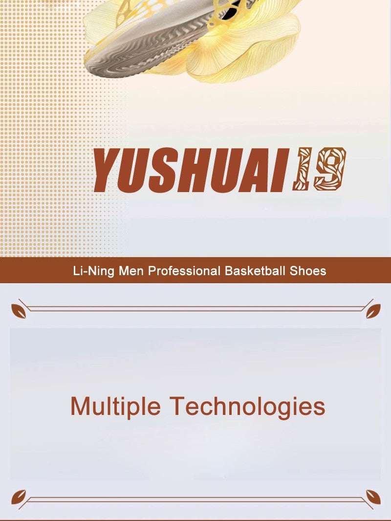 Li-Ning Men YUSHUAI XIX Professional Basketball Shoes SYNCHRO-ADJUST SYSTEM LiNing Sports Competition Shoes Sneakers ABAV005