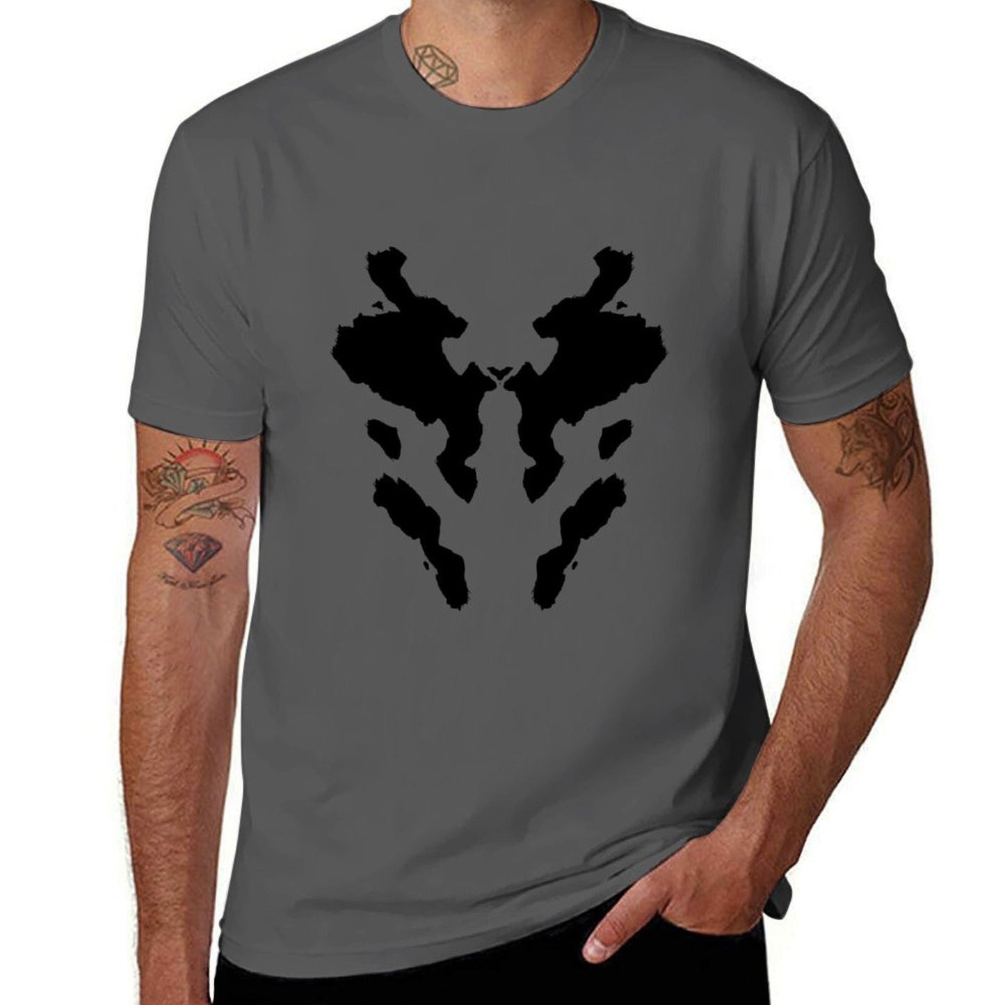 cotton package plain Watchmen black T-Shirt T-Shirt personalised man t-shirt t shirt essential t for shirt Rorschach
