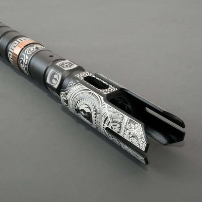 Metal Hilt Force Heavy Dueling New carved design Lightsaber Sensitive Smooth Swing Infinite Color Changing with 28 Sound Fonts