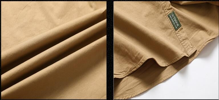 New Spring Men Long Sleeved Cargo Shirts High Quality Man Outdoor Multi Pockets Loose Tooling Shirts Male Casual Shirts Size 5X