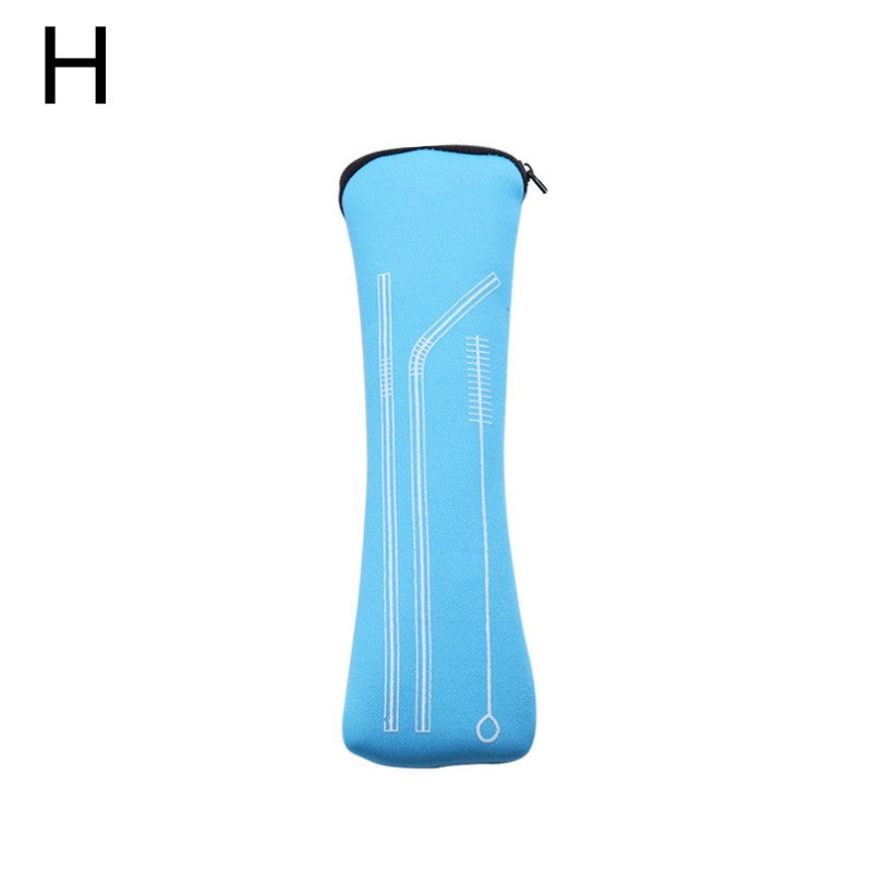 Tableware Bag Box Cutlery Storage Bag Portable Travel Fork Spoon Knife Dinnerware Packaging Pouch Storage Case with Zipper