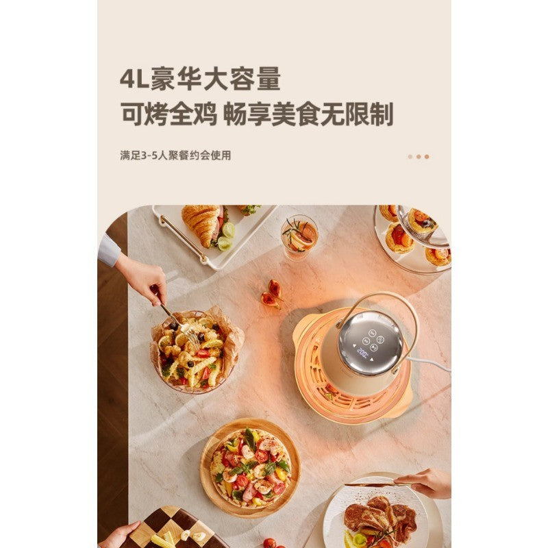 Air Fryer New Household Glass Visualization Multifunctional Large Capacity Electric Fryer Far Infrared Penetrating Heat