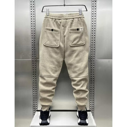 Calças Casuais Masculinas Americanas Calças de Algodão de Alta Qualidade para Outono Inverno Uso Diário Masculino Casual Calças de Moletom Soltas de Tamanho Grande