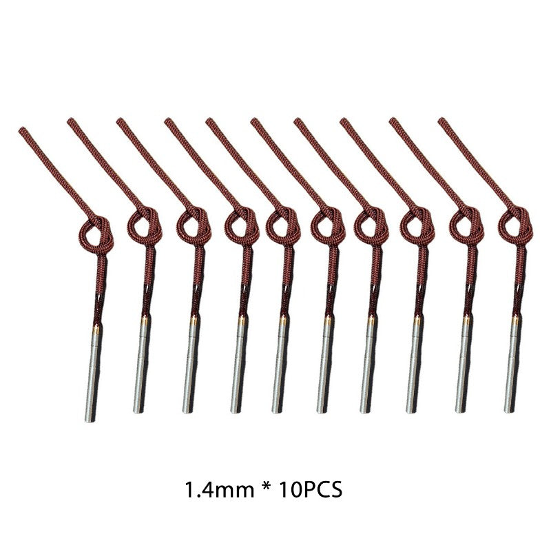 10 unidades/conjunto Ponteira de Vara de Pesca Rotativa Fio 0,8 mm-1,6 mm Ferramenta de Reparo DIY Acessórios para Vara de Pesca de Mosca