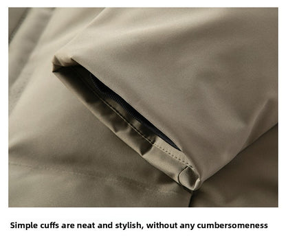 Top Grade ??????Men's Stand Collar Parka Jacket Windbreaker Coats Bubble Puffer Outerwear for Young Adults?????????????????