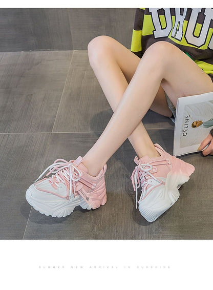 Women's Shoes Casual Shoes Spring Sneakers Platform Woman-shoes Tennis Female Fashion Thick Sole 2024 Roses Trainers Increased I