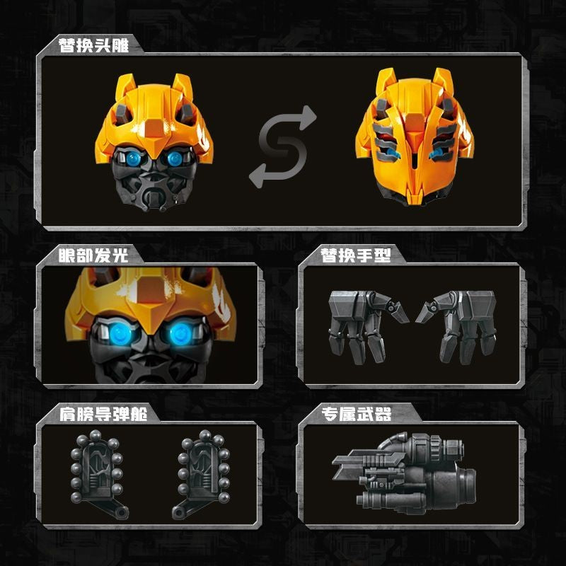 Blokees Bumblebee Megatron Action Figure Classe Clássica Estatueta Colecionável Transformável Modelo Estátua Decoração de Quarto Brinquedos de Mesa Presente