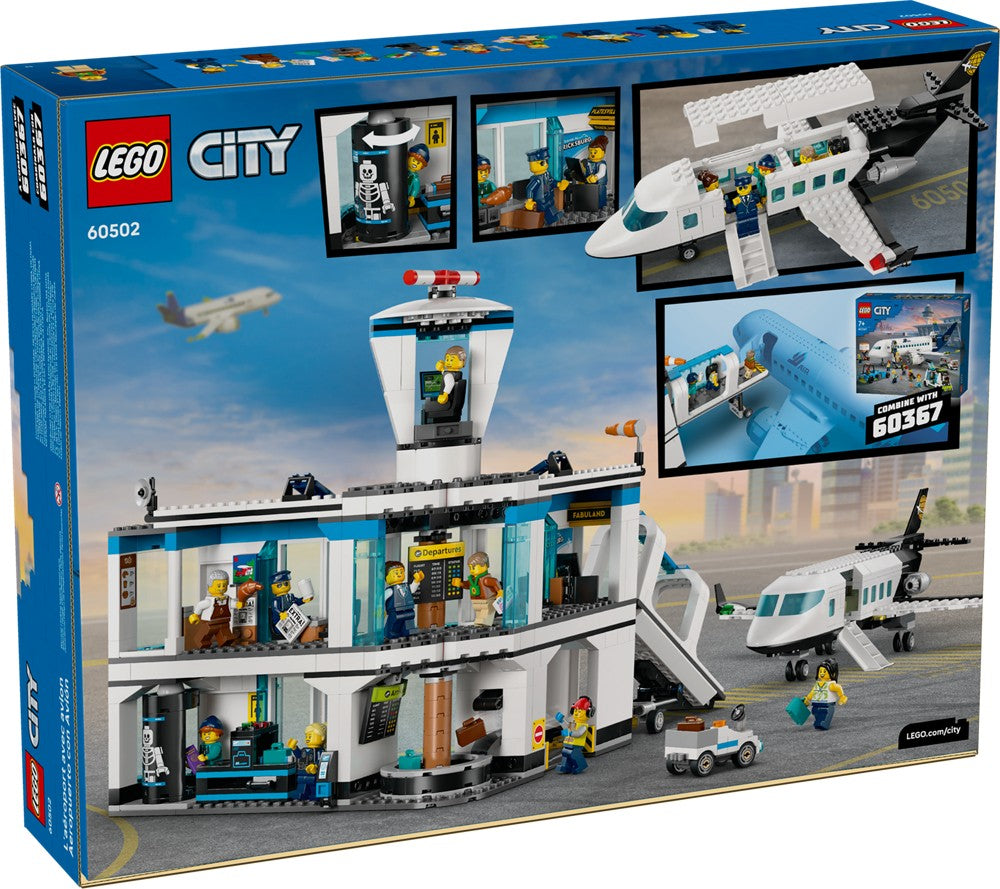 ?Pré-venda em jan.?LEGO® City Aeroporto com Avião (60502) Kit de Montar para Crianças a partir de 8 anos 887 Peças Presente de Aniversário Natal