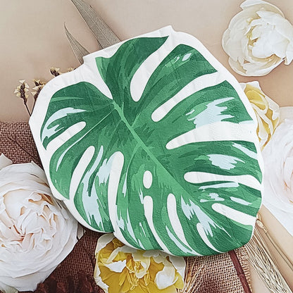 20pcs Hawaiian Tropical Coconut Paper Napkins Disposable Kids Favors For Beach Summer Luau Party