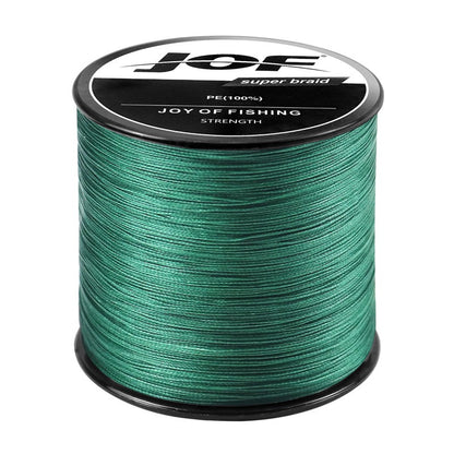 Linha Trançada JOF 12X 100/300/500/1000m Tudo para Linha de Pesca MaxDrag 150LB Linha Multifilamento PE para Pesca em Água Salgada no Mar