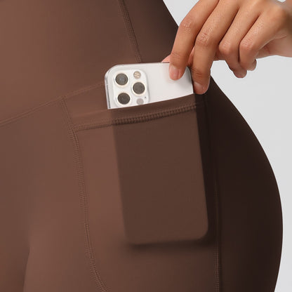 Women Sports Short With PocketedYoga Legging Shorts Squat Proof High Waist Fitness Tight Shorts Quick Drying Cycling Workout Gym