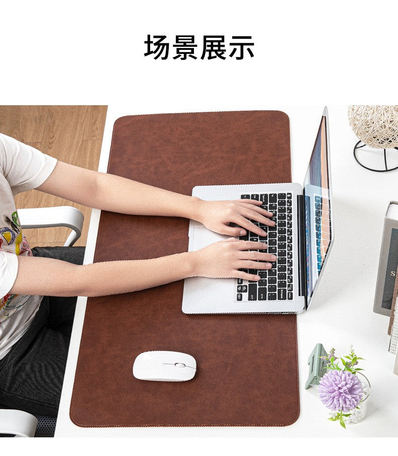 Mouse Pad Impermeável PU Tapete de Mesa Protetor Grande Mousepad Computador Laptop Antiderrapante Fácil de Limpar Tapetes de Teclado