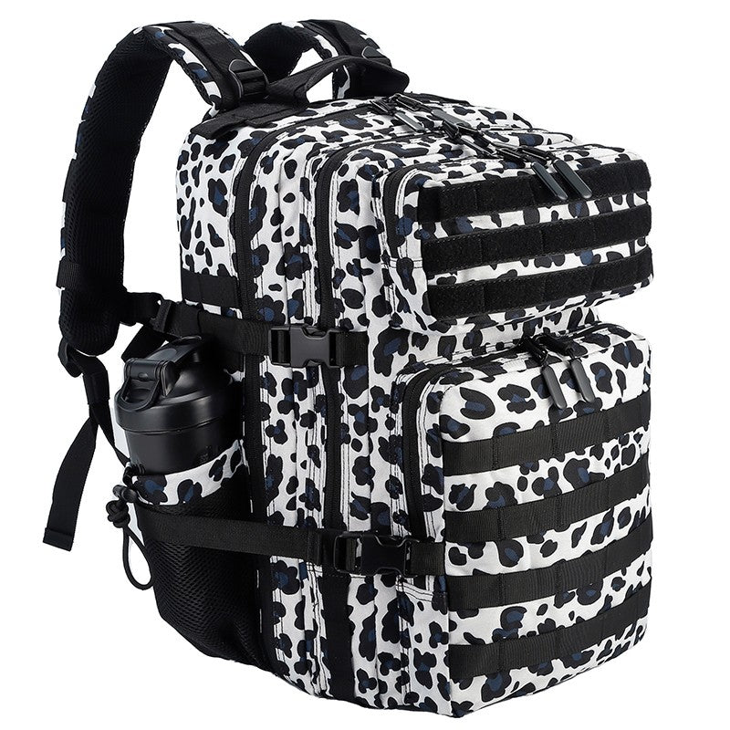 LHI Mochila Tática 45L/35L/25L para Homens e Mulheres, À Prova D'Água, Bolsa de Ginástica para Atletas, Mochila de Viagem para Caminhada ao Ar Livre com Porta-Garrafas