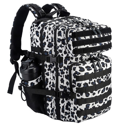 LHI Mochila Tática 45L/35L/25L para Homens e Mulheres, À Prova D'Água, Bolsa de Ginástica para Atletas, Mochila de Viagem para Caminhada ao Ar Livre com Porta-Garrafas