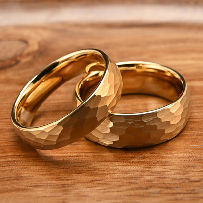 anel de carboneto de tungstênio para homem anéis anel homem casal noivado joias da moda alianças de casamento Anéis de noivado martelados