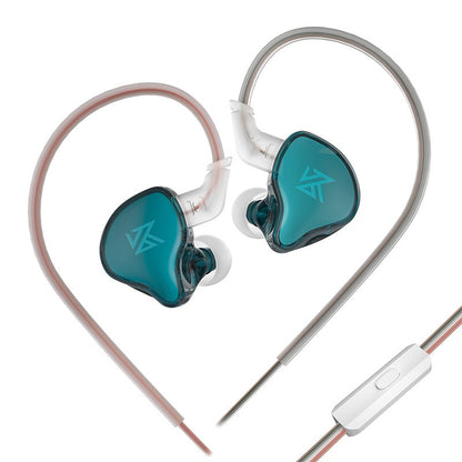 KZ EDC  EDCX Wired Headset Hanging In Ear Earbuds Headphones With Microphone Game Sport Monitor Noice Cancelling Earphones