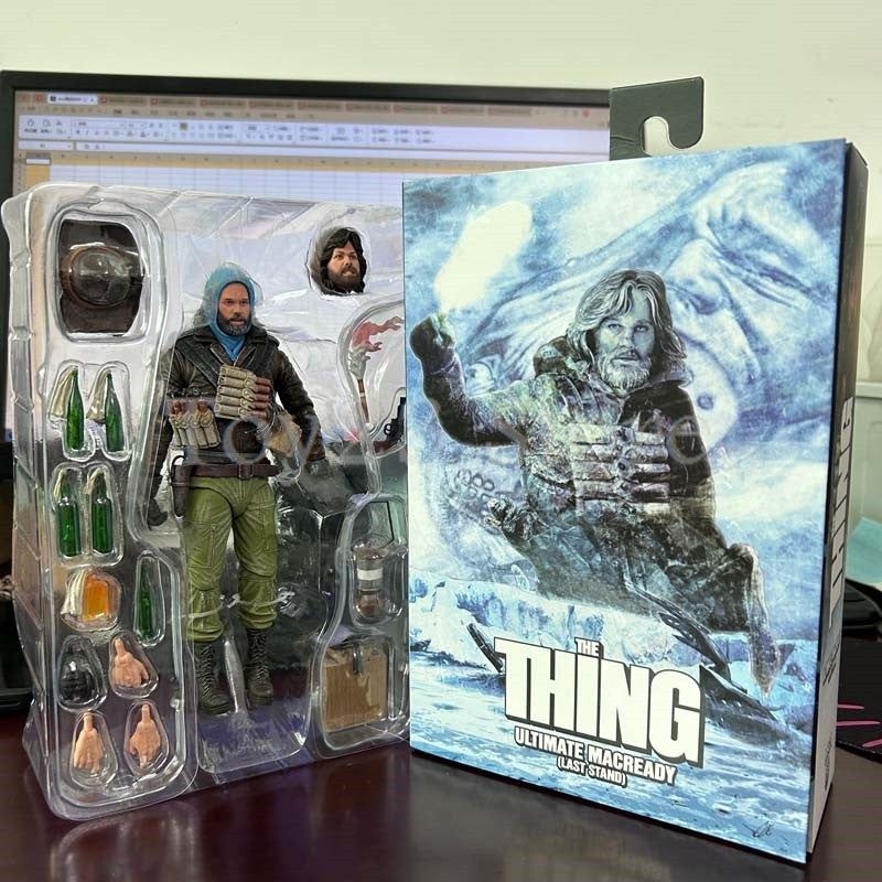 NECA Ultimate MacReady V.3 (Última Posição) O Enigma de Outro Mundo Boneco Colecionável de Ação Brinquedos Modelo Presente de Aniversário