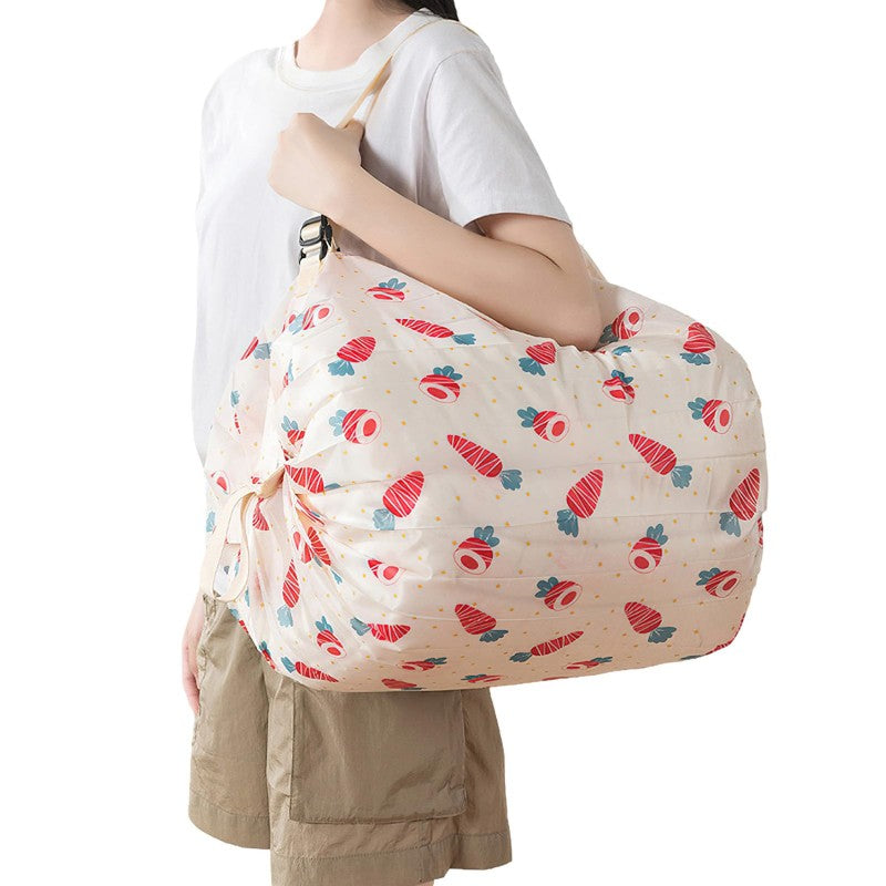 Foldable Shopping Bags Foldable Storage Bag With Handle Portable Travel Camouflage Handbags Large Capacity Nylon Bag