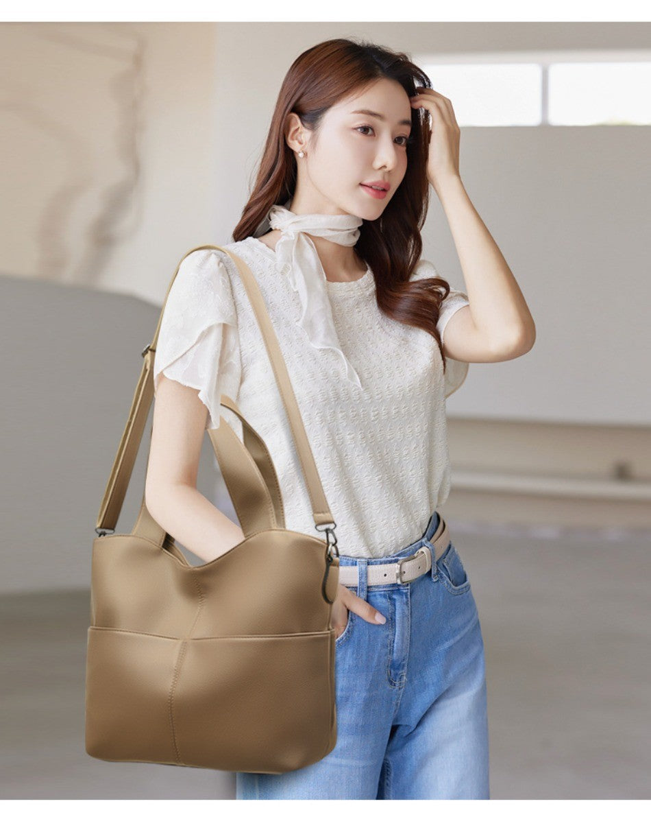 2 Sets Women Handbags Top Quality Pu Leather Luxury Large Capacity Tote Bag Ladies Crossbody Shoulder Bag Purses and HandbagsSac