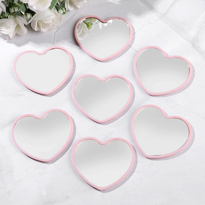 10Pcs Heart Shaped Mini Mirrors Suitable for Wedding Birthday Party Holiday Gifts for guest Christmas Home Decoration Supplies