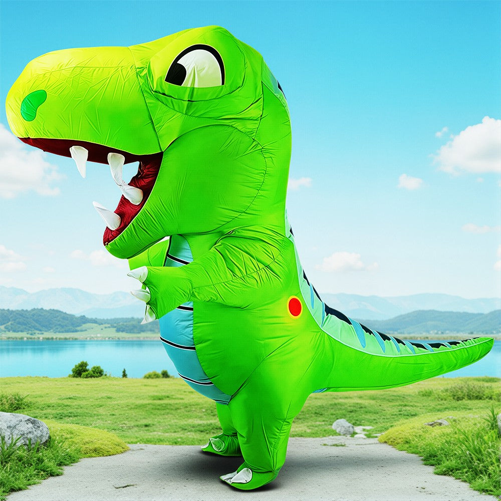New T-Rex Skeleton Dinosaur Inflatable Costume Mascot for Adult Purim Carnival Halloween Party Cosplay Costumes Fancy Dress Suit