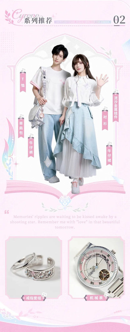 [Genuine] miHoYo Game Cyrene Shirt Honkai Star Rail Cyrene Theme Long-sleeved Blouses Casual Costume Top Cosplay Halloween Gifts