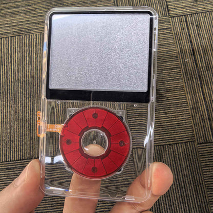 Clear Faceplate Transparent Front Housing Case with Clickwheel Flex Button Kit For iPod Classic 6th 7th Gen 80GB 120GB 160GB